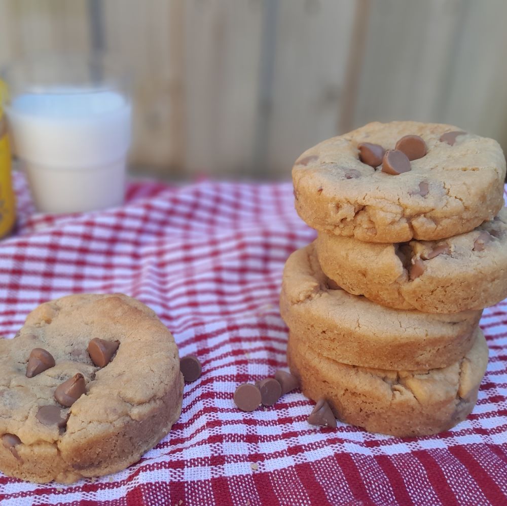 Peanut butter choc chip biscuits